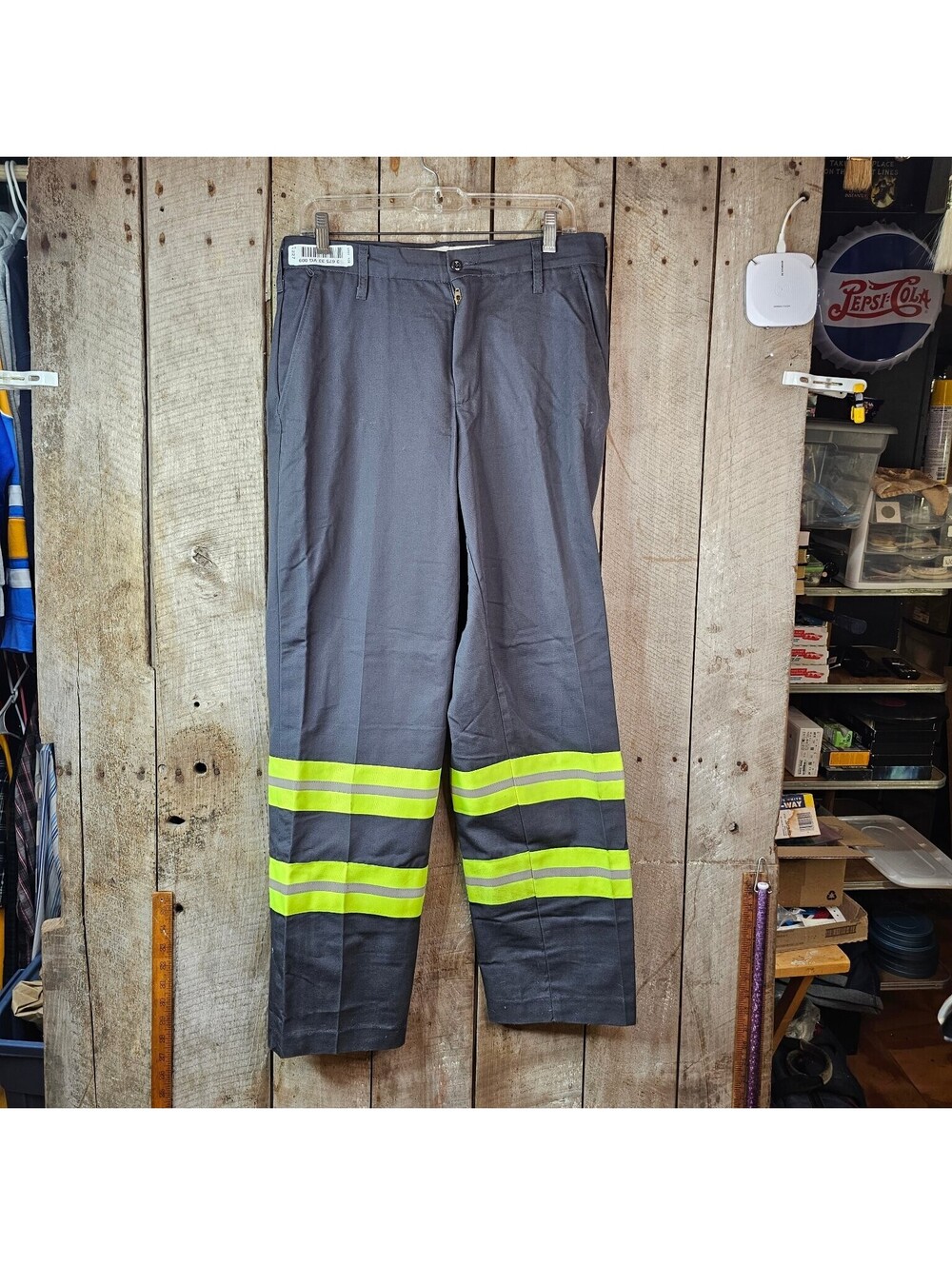 UniFirst Spotlite LX Men's 32x30 High Visibility Gray Work Safety Pants